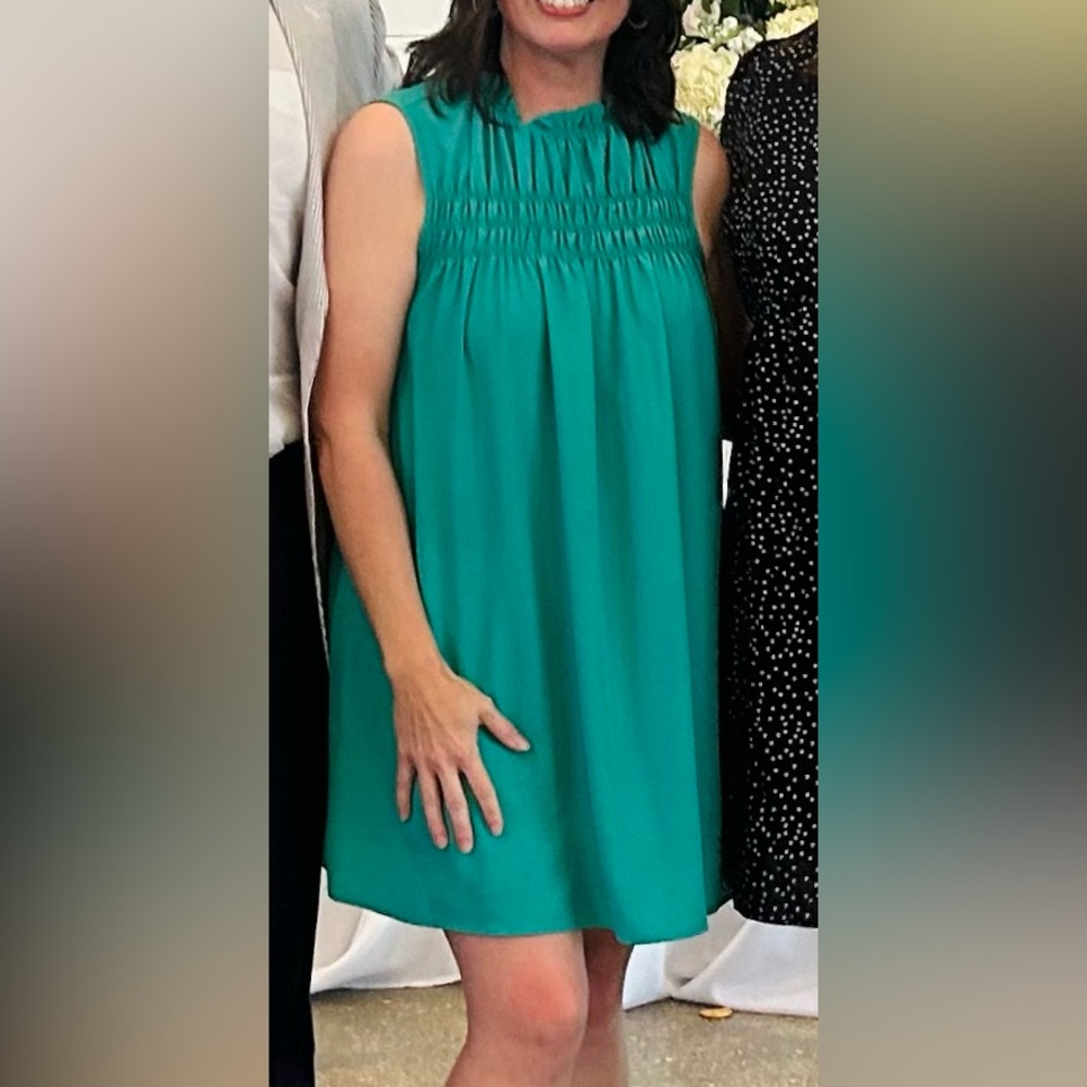 Elegant Teal Mini Dress